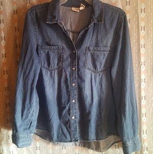 Jean button down shirt